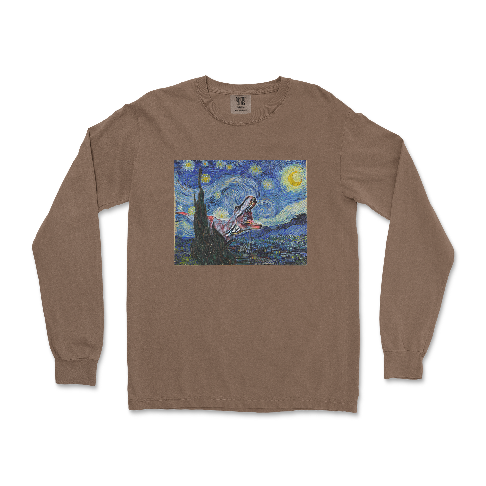 Comfort Colors Long Sleeve Van Gogh but Cooler in Espresso