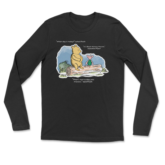 The Nice Shirt Long Sleeve Winnie the Pooh  in Black