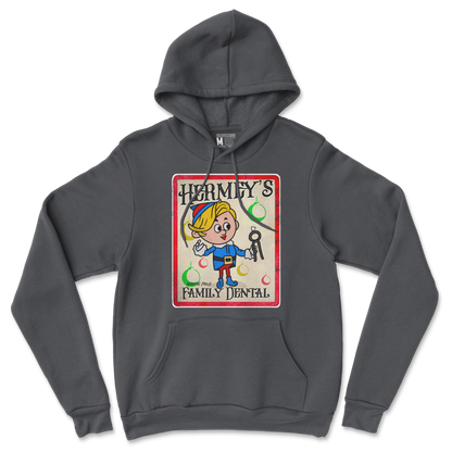 Gildan SoftStyle Hoodie Hermey's Family Dental  in Black