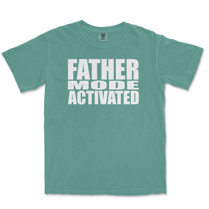 Comfort Colors T-Shirt Father Mode Activated in LightGreen