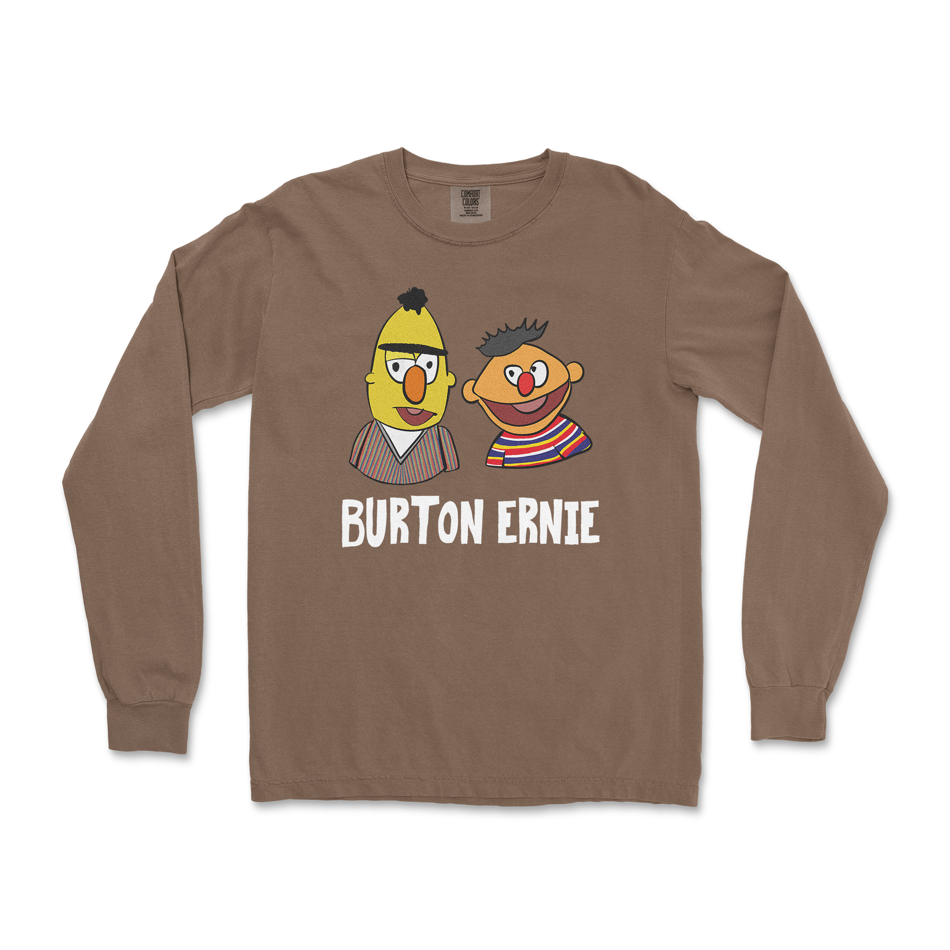 Comfort Colors Long Sleeve Burton Ernie in Espresso