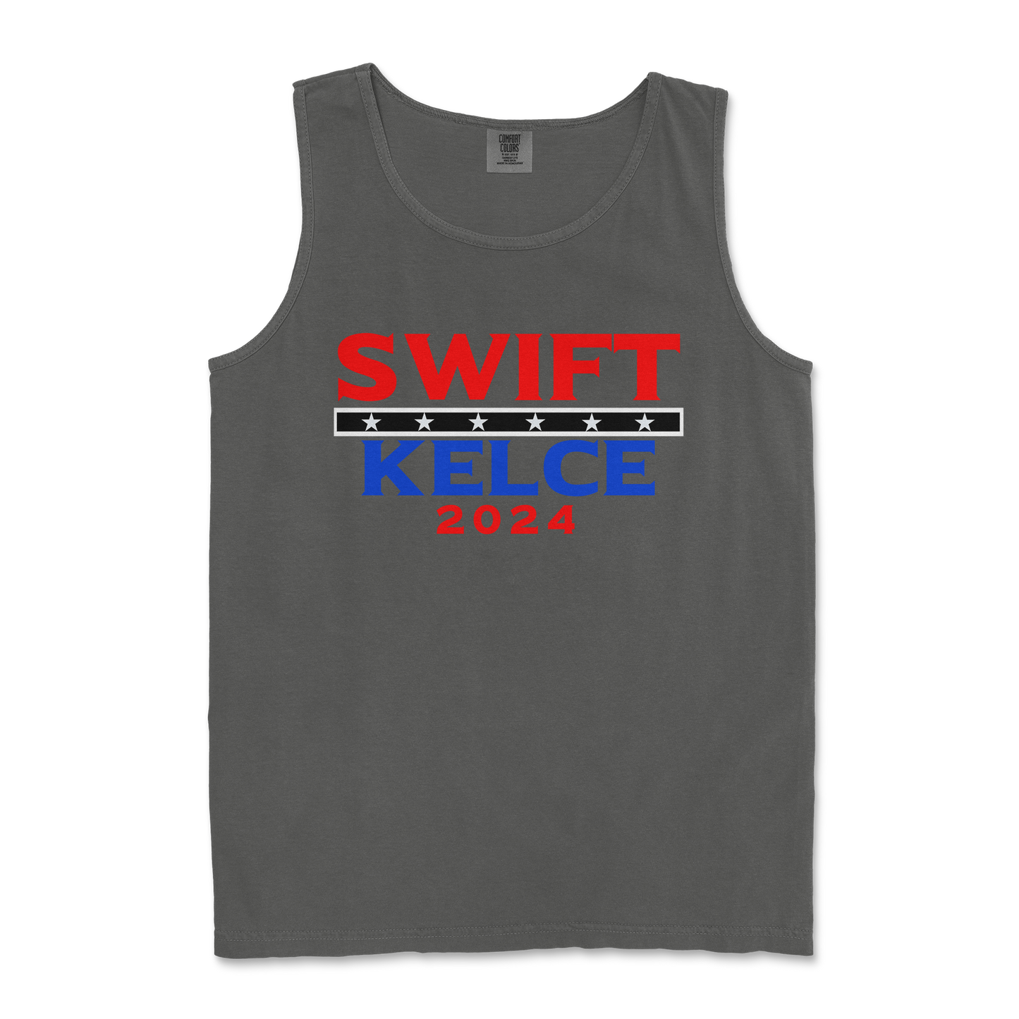 Comfort Colors Tank Top Swift Kelce 2024 in Pepper