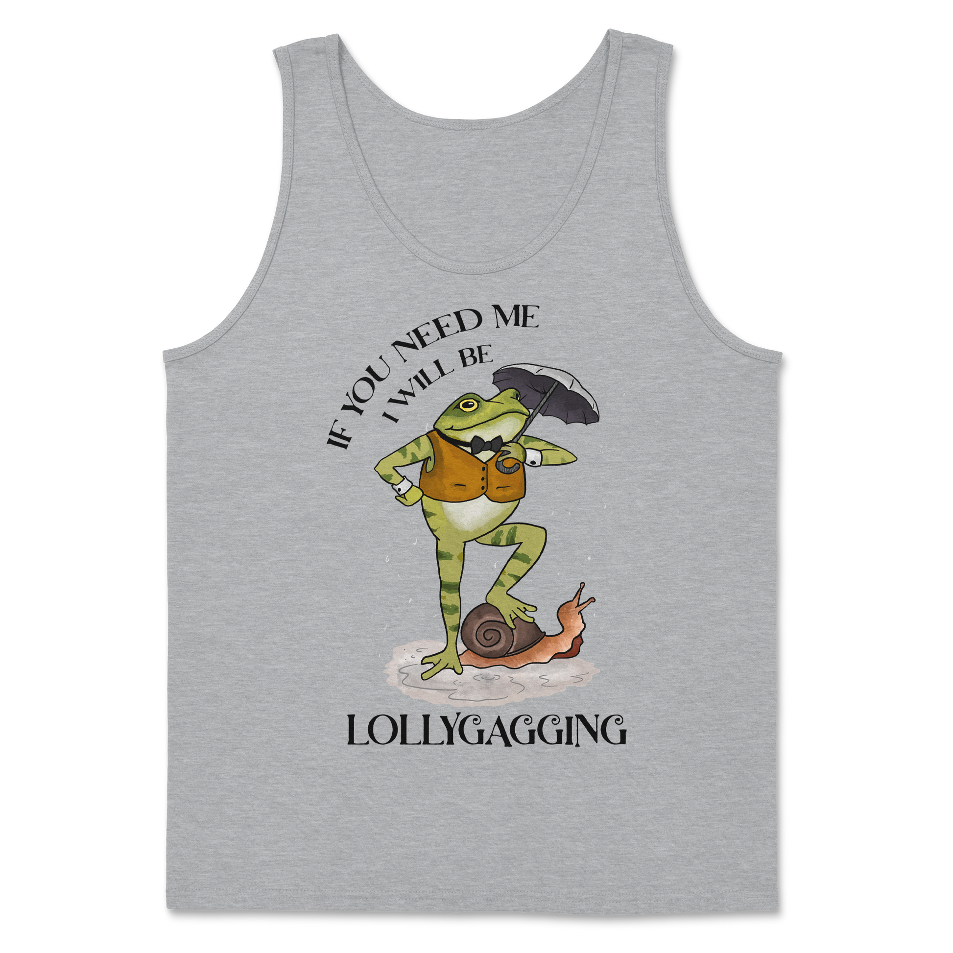 The Nice Shirt Tank Top Lollygagging  in Sport-Grey