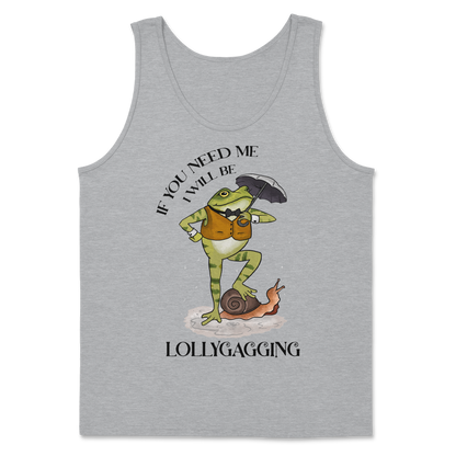 The Nice Shirt Tank Top Lollygagging  in Sport-Grey