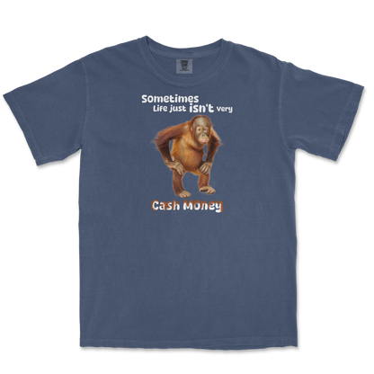 Comfort Colors T-Shirt Cash Money Monkey  in Midnight