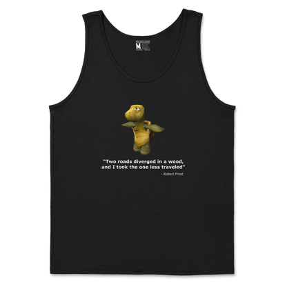 Gildan SoftStyle Tank Top Robert Frost Quote in Black