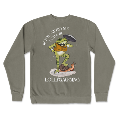 Independent Clothing Co. Crew Neck Lollygagging  in Army