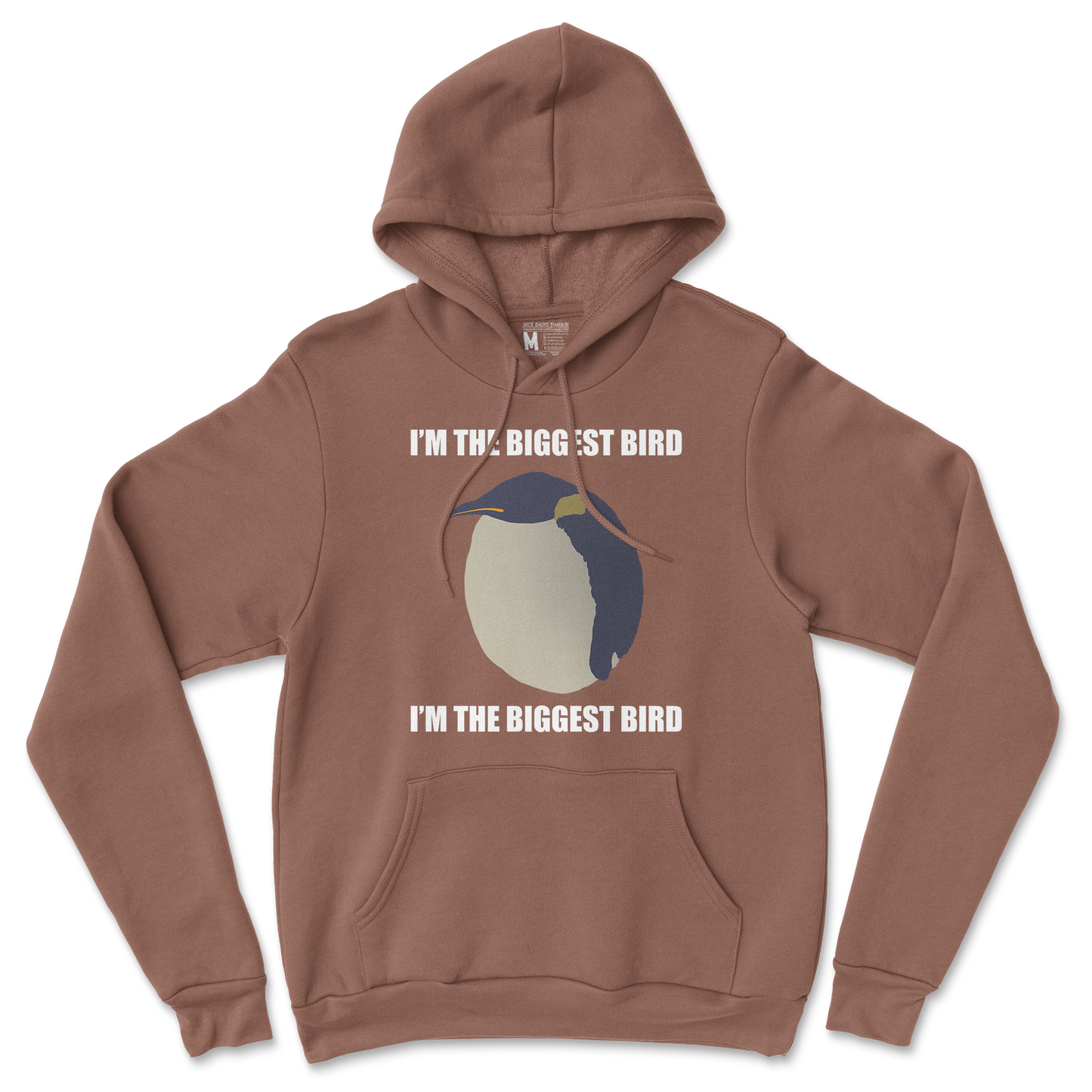 Gildan SoftStyle Hoodie I Am The Biggets Bird in Cocoa