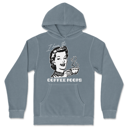 Independent Clothing Co. Hoodie Coffee Poops  in Blue-Magic