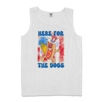 Comfort Colors Tank Top Hot Dog in White