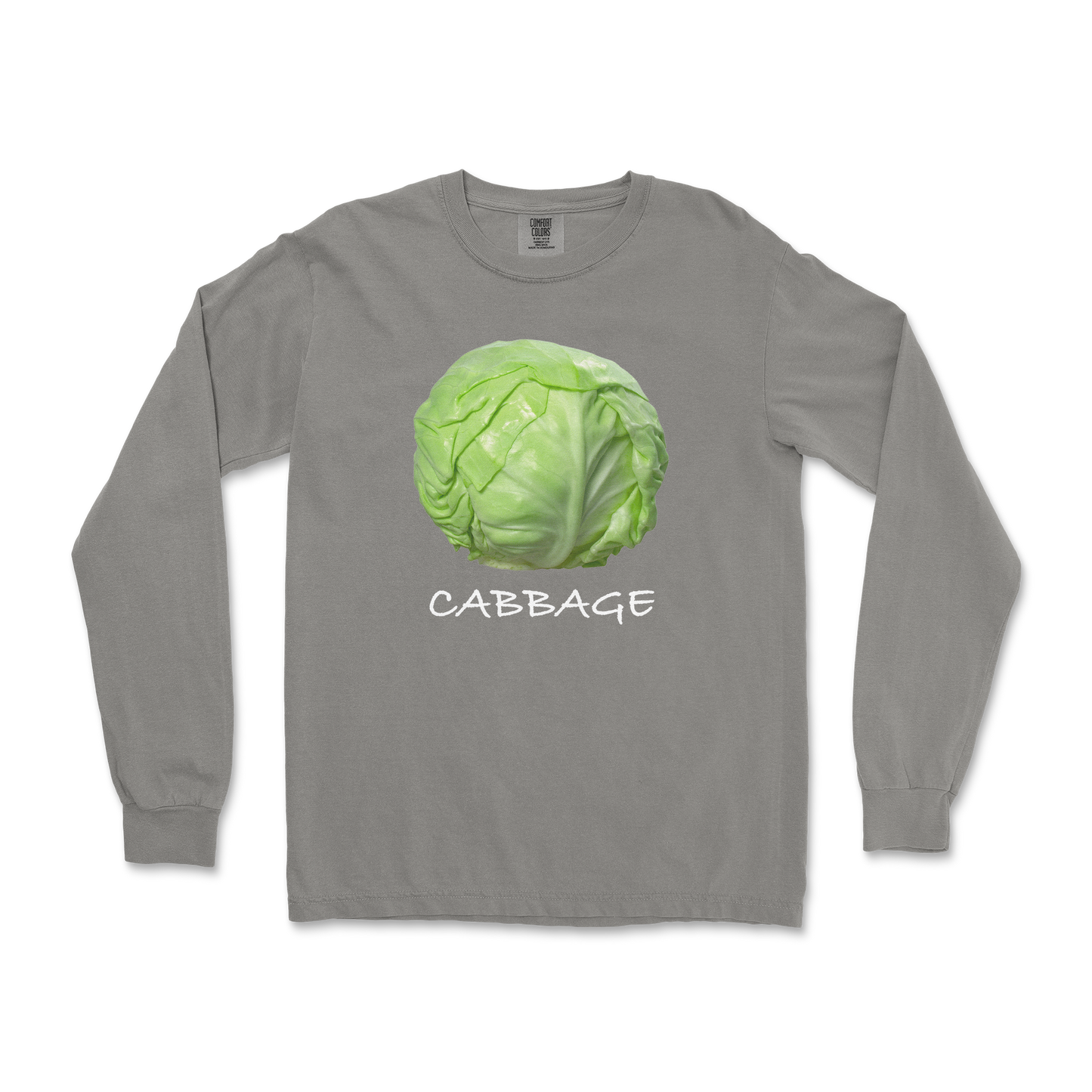 Comfort Colors Long Sleeve Cabbage in Grey