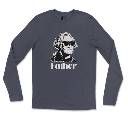 Gildan SoftStyle Long Sleeve Father  in Navy