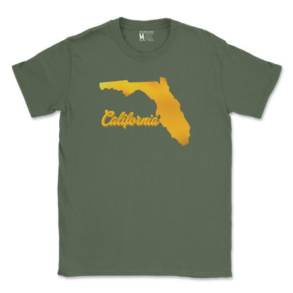 Gildan SoftStyle T-Shirt California in Military Green