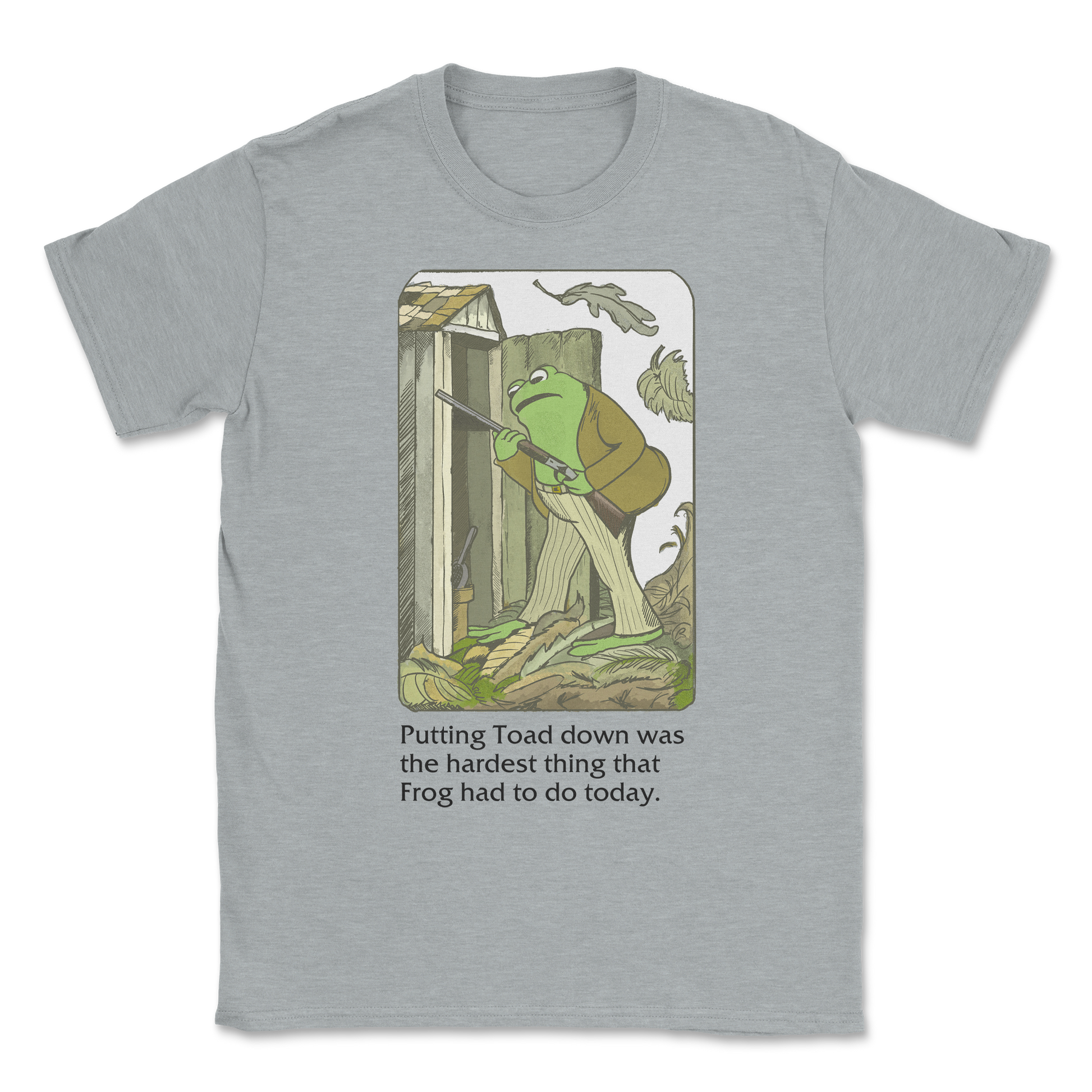 The Nice Shirt T-Shirt Frog and Toad  in Sport-Grey