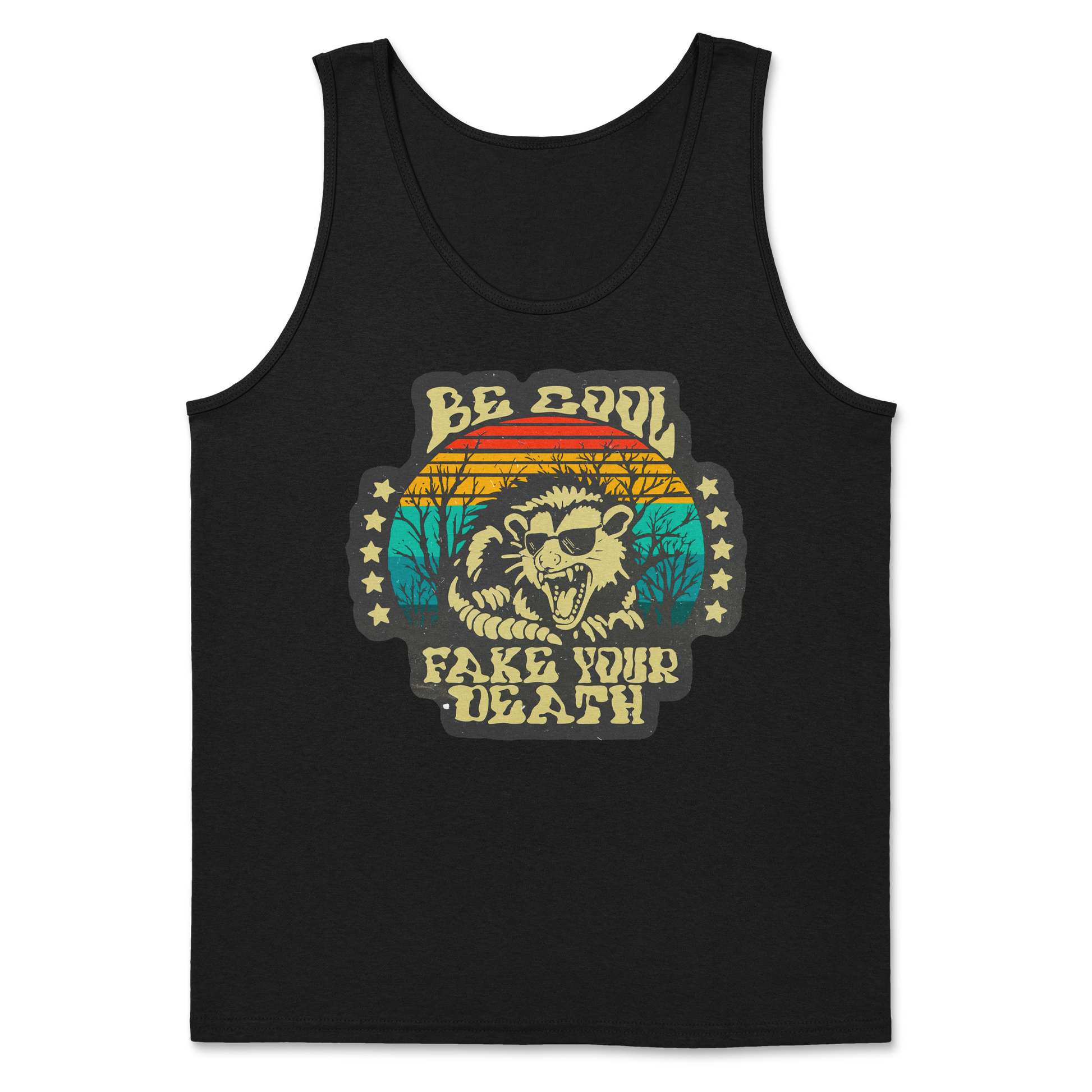 Heavy Blend Tank Top Fake Your Death in Black