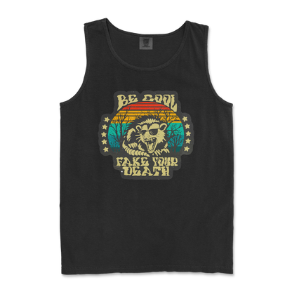 Comfort Colors Tank Top Fake Your Death in Black