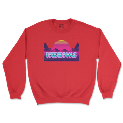 Gildan SoftStyle Crew Neck I Pee in Pools in Red