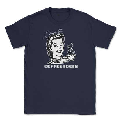 Gildan SoftStyle T-Shirt Coffee Poops  in Navy