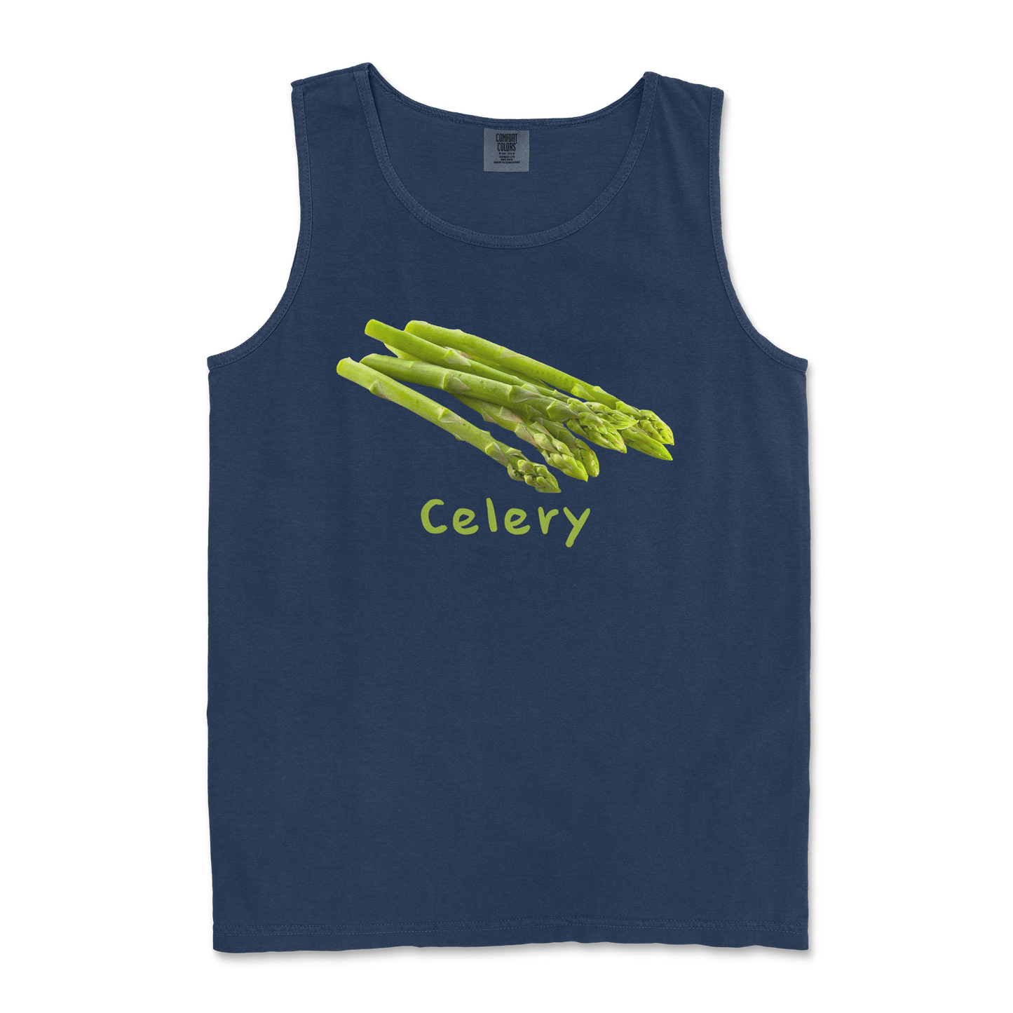 Comfort Colors Tank Top Celery in TrueNavy