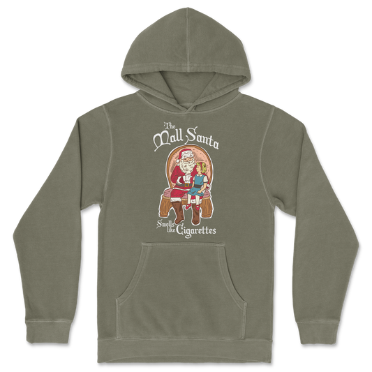 Independent Clothing Co. Hoodie Mall Santa  in Olive