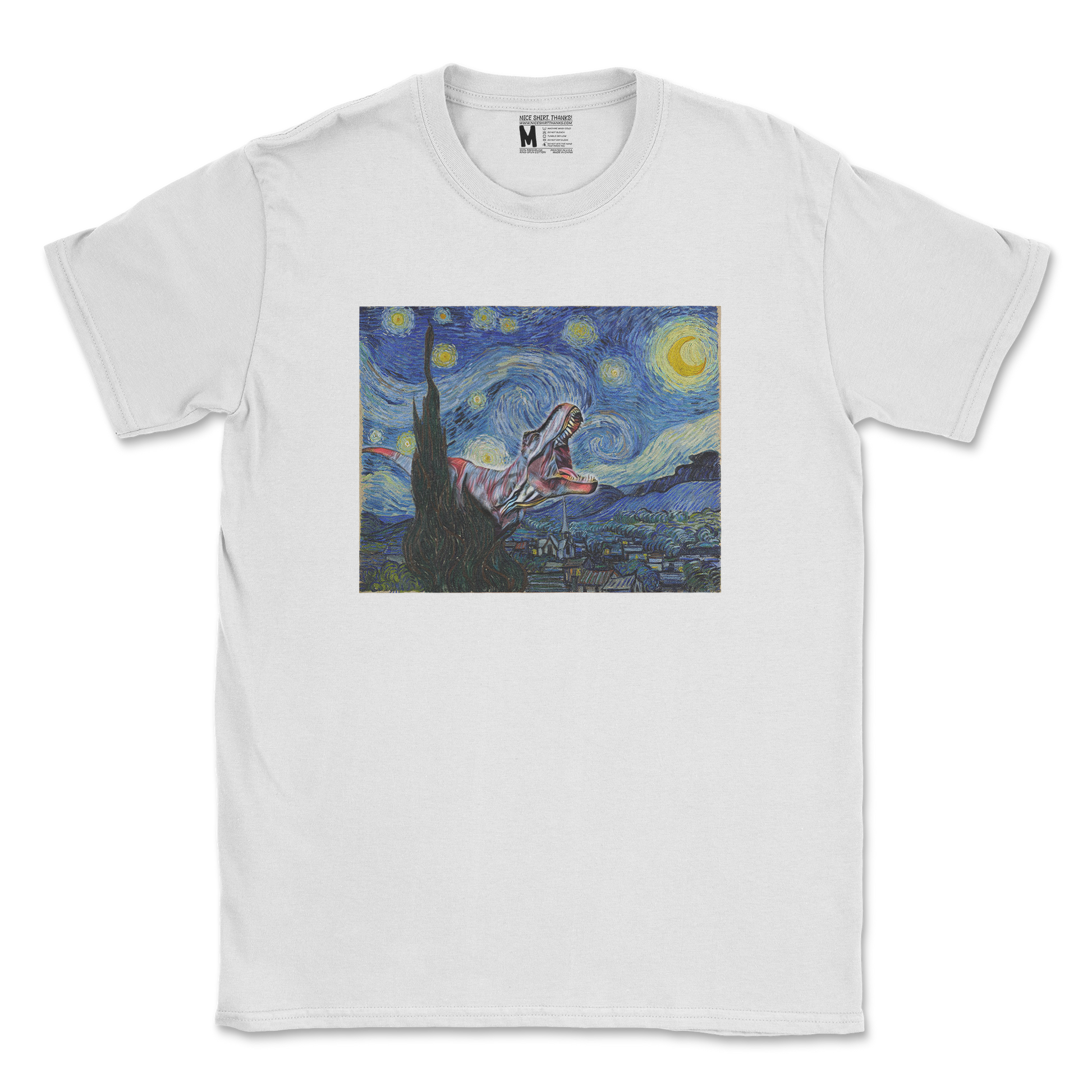 Gildan SoftStyle T-Shirt Van Gogh but Cooler in White