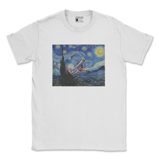 Gildan SoftStyle T-Shirt Van Gogh but Cooler in White