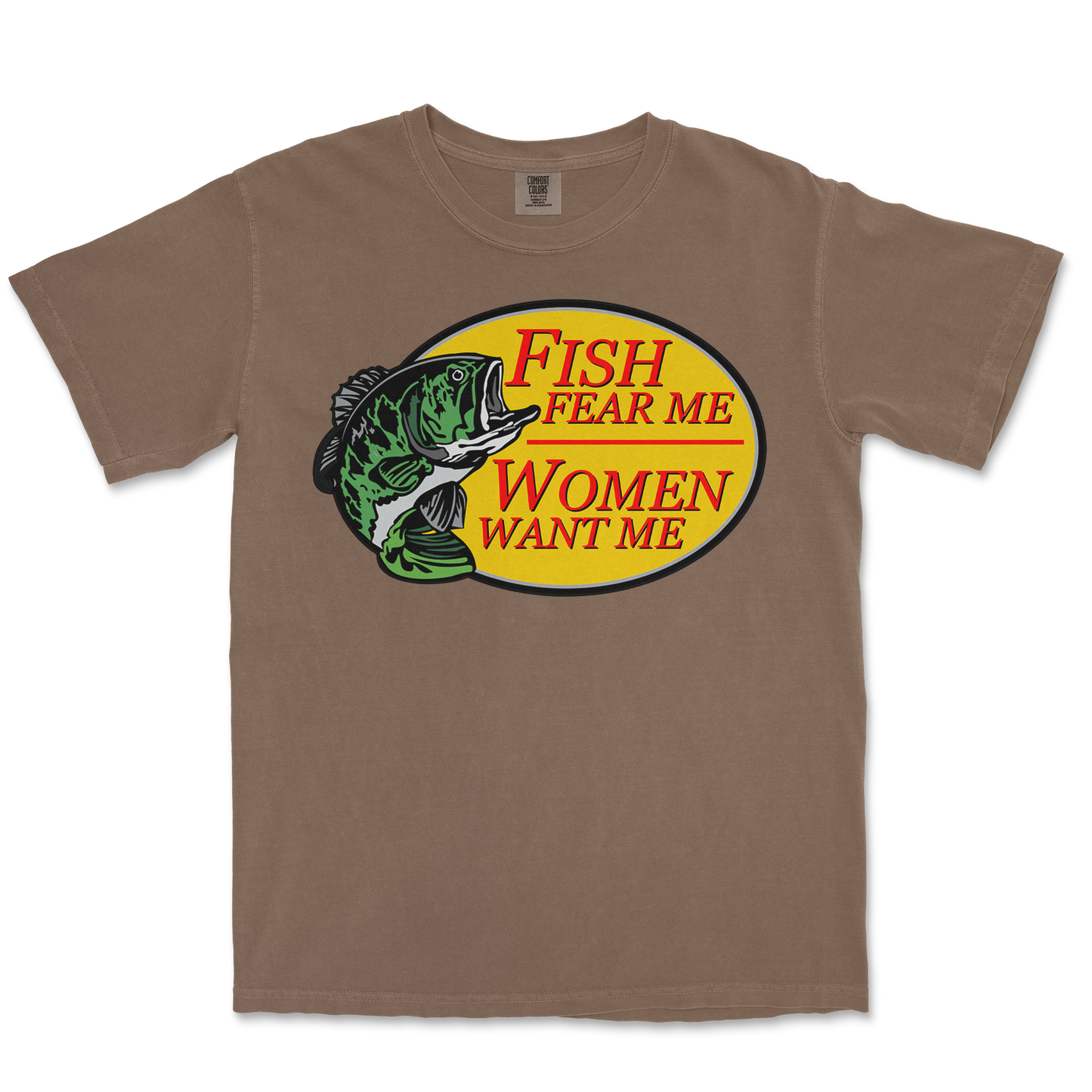 Comfort Colors T-Shirt For The Fishermen in Espresso