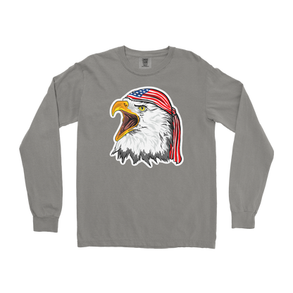 Comfort Colors Long Sleeve Freedom Eagle in Grey