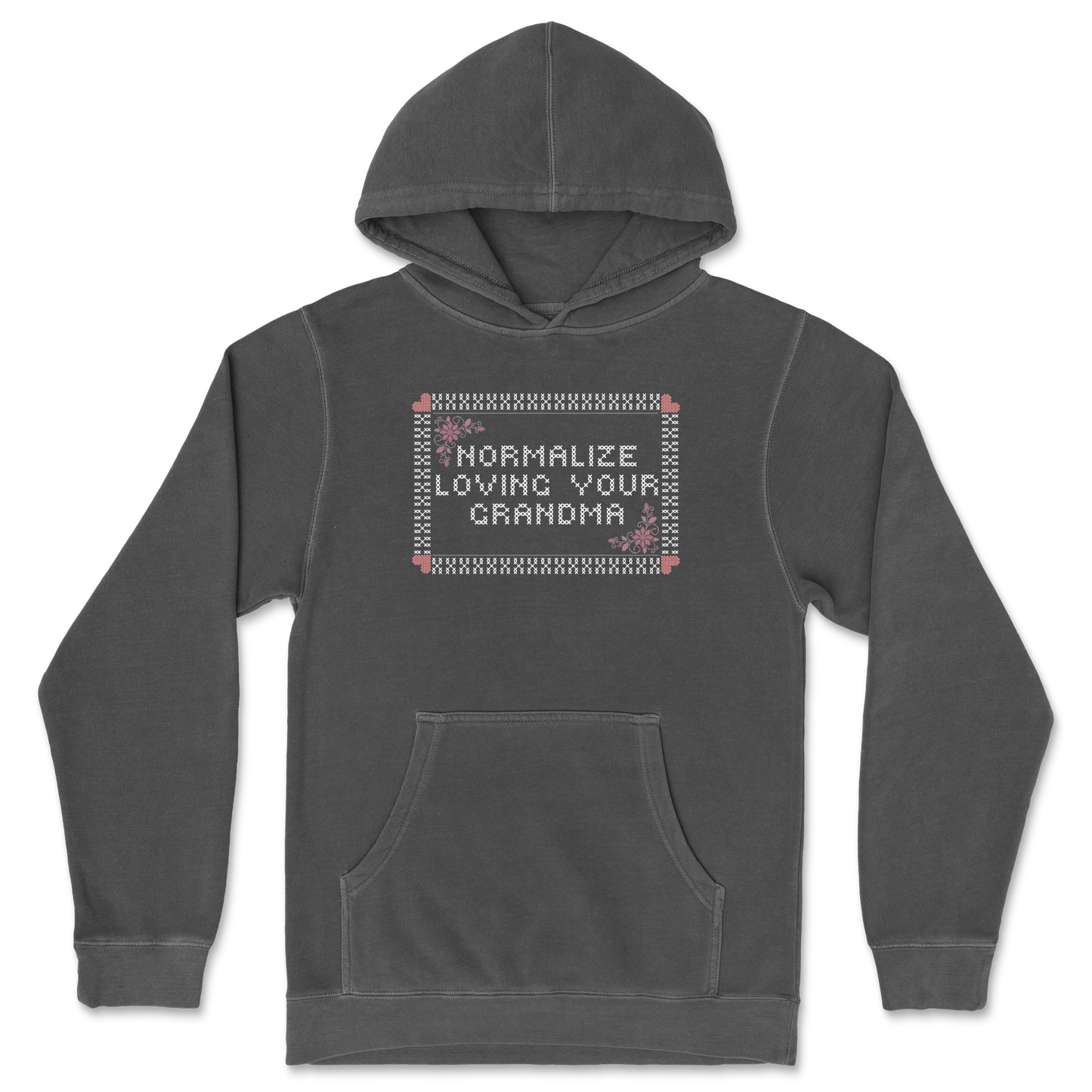 Independent Clothing Co. Hoodie Cross Stitch in Black