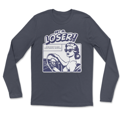 The Nice Shirt Long Sleeve Get In Loser  in Navy