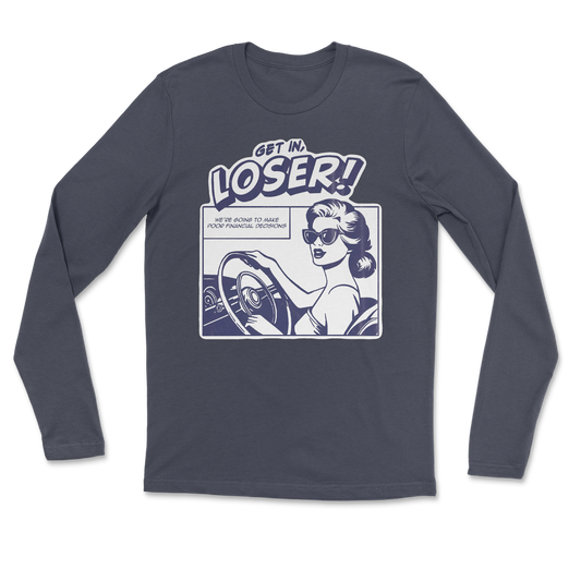 The Nice Shirt Long Sleeve Get In Loser  in Navy