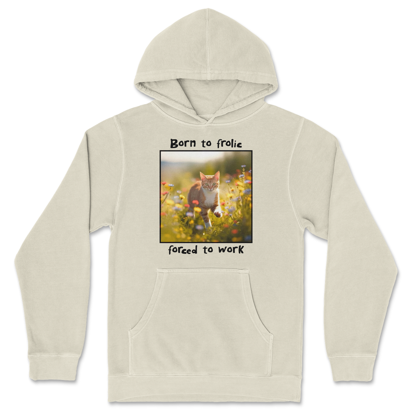 Independent Clothing Co. Hoodie Born to Frolic  in Ivory