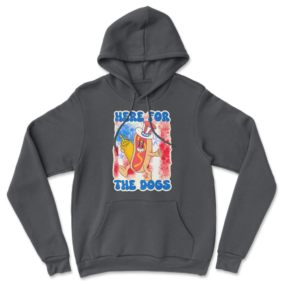 Heavy Blend Hoodie Hot Dog in Black