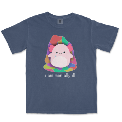 Comfort Colors T-Shirt Mentally Ill and Squishy in Midnight