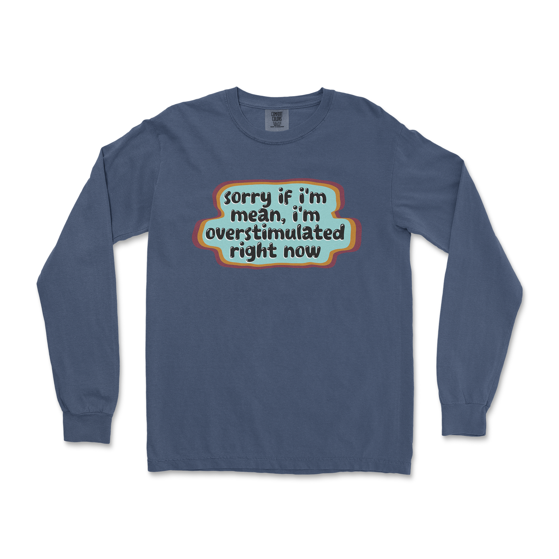 Comfort Colors Long Sleeve in Midnight