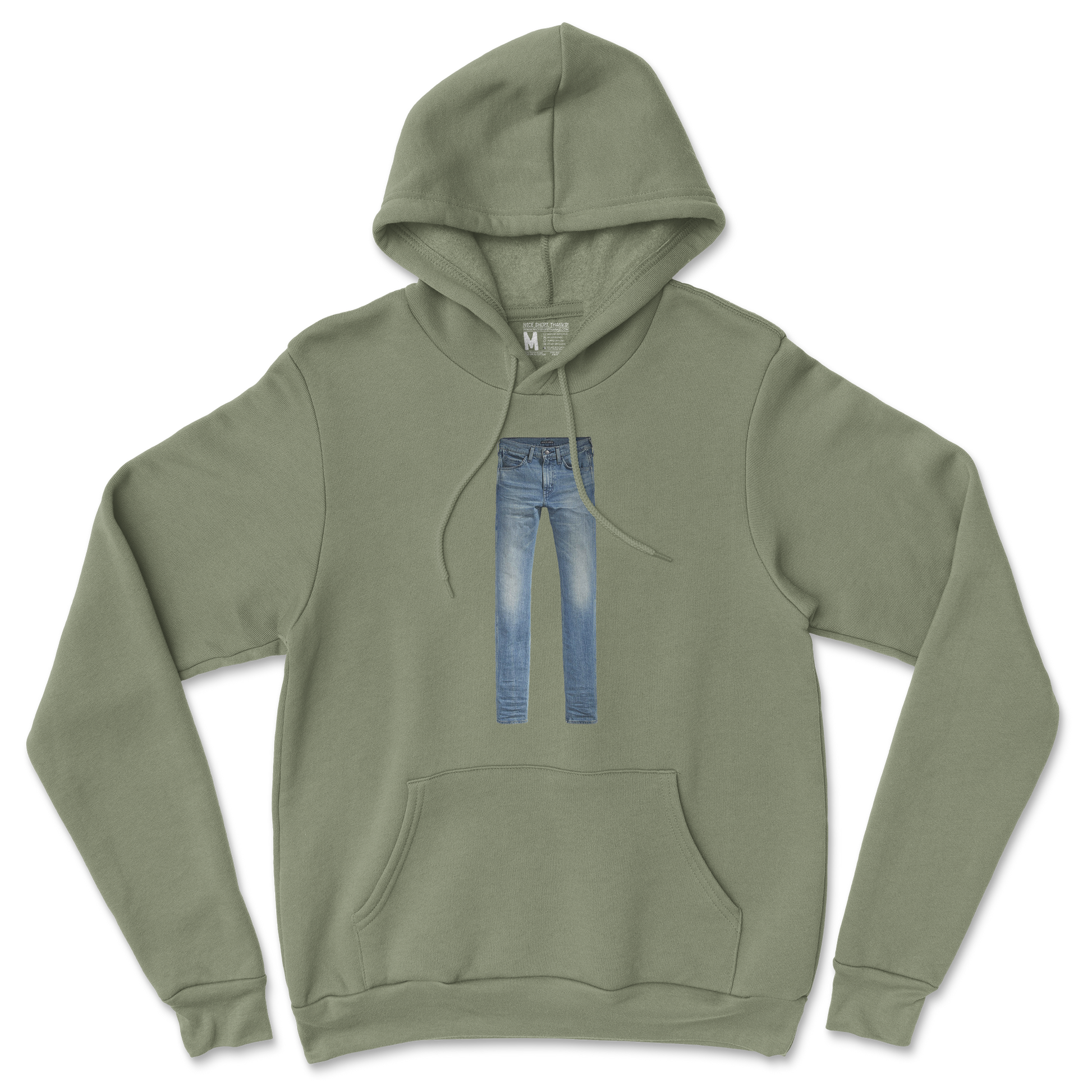 Gildan SoftStyle Hoodie Pants in Military Green