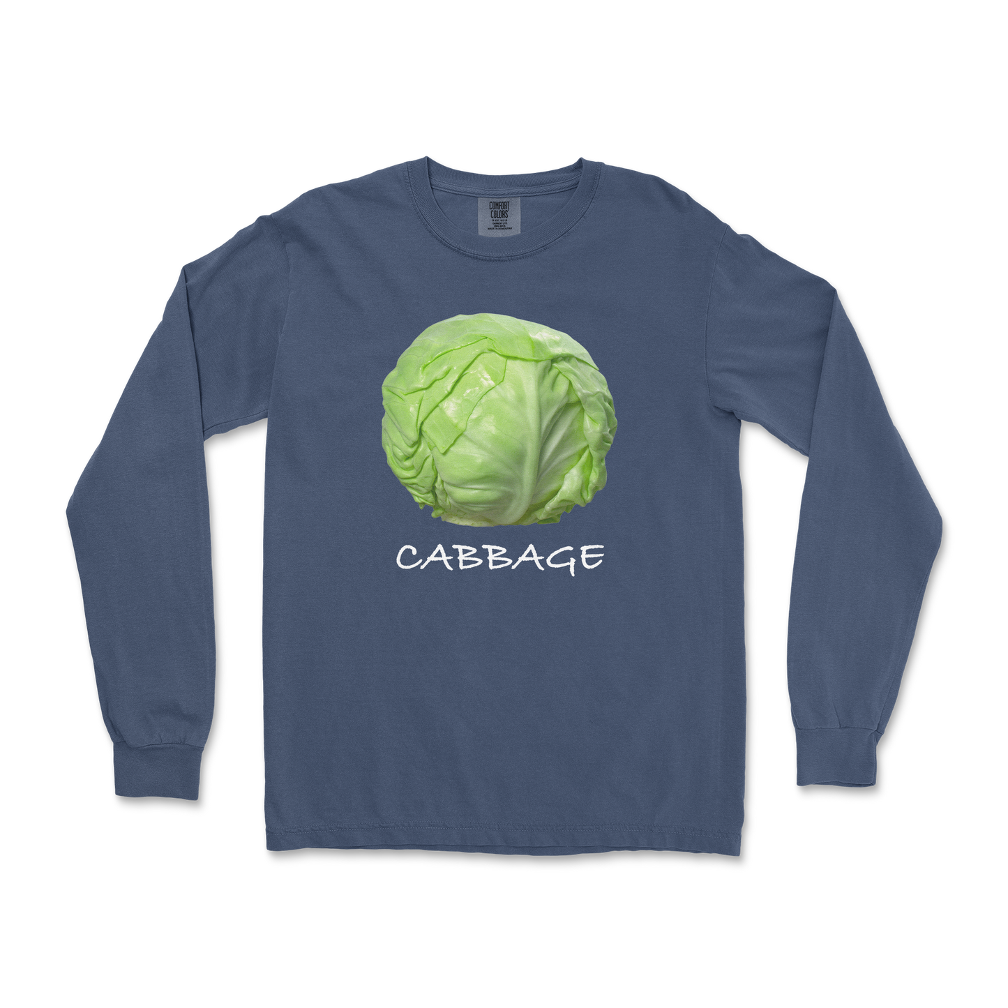 Comfort Colors Long Sleeve Cabbage in Midnight