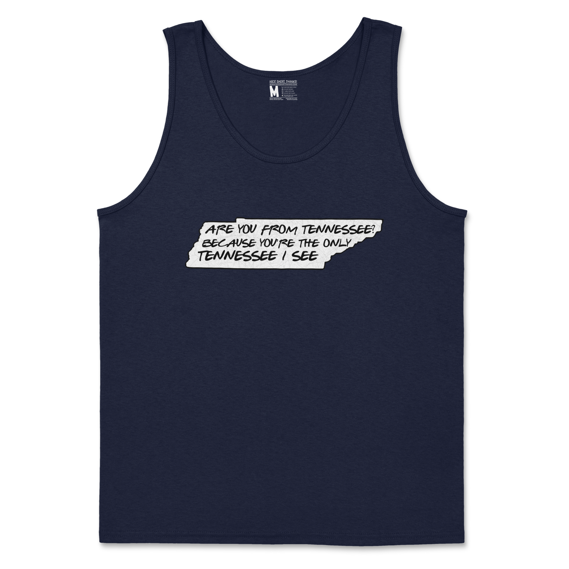 Gildan SoftStyle Tank Top Tennessee in Navy