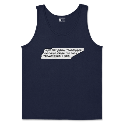 Gildan SoftStyle Tank Top Tennessee in Navy