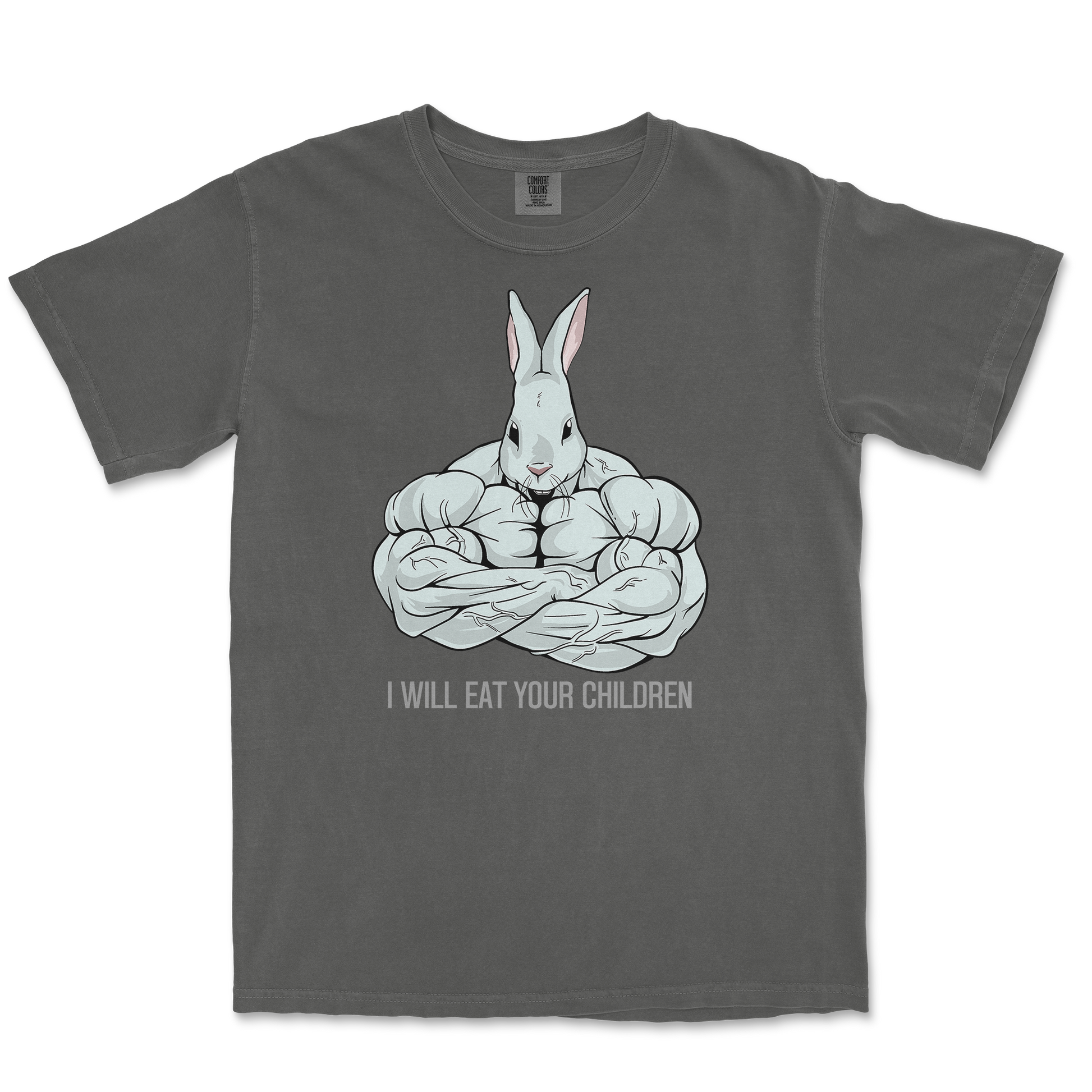 Comfort Colors T-Shirt Scary Rabbit in Pepper