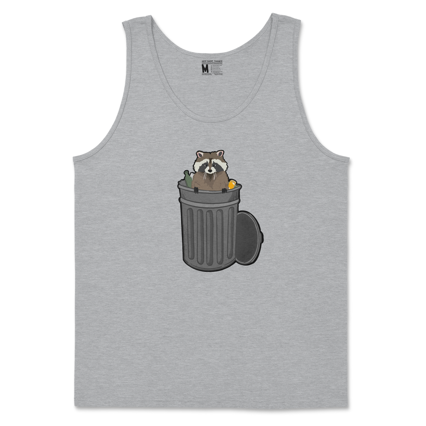 Gildan SoftStyle Tank Top Trash Panda Enthusiast in Sports Grey