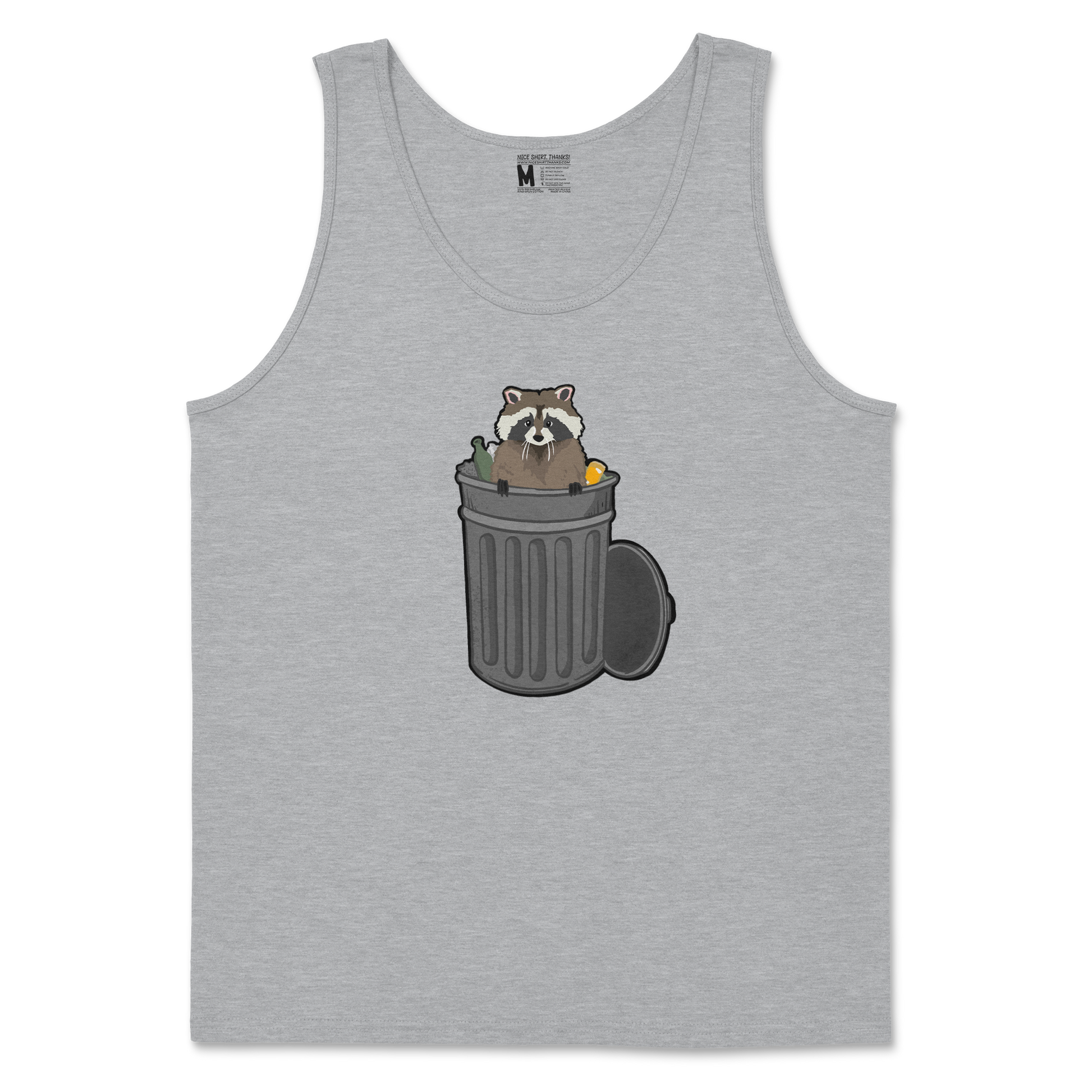 Gildan SoftStyle Tank Top Trash Panda Enthusiast in Sports Grey