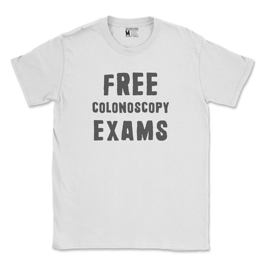 Gildan SoftStyle T-Shirt Free Colonoscopy Exams in White