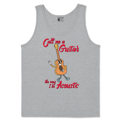 Gildan SoftStyle Tank Top I Do Be Acoustic  in Sport-Grey