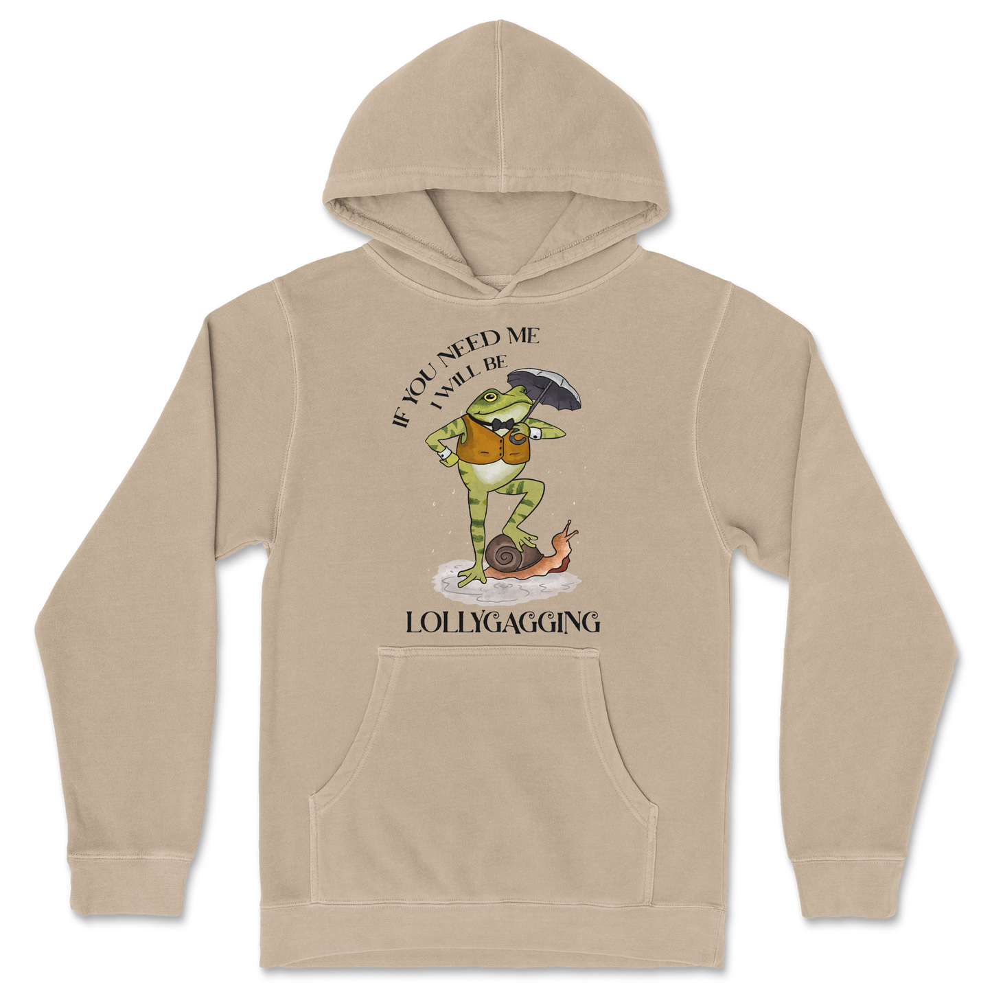 Independent Clothing Co. Hoodie Lollygagging  in Sandstone