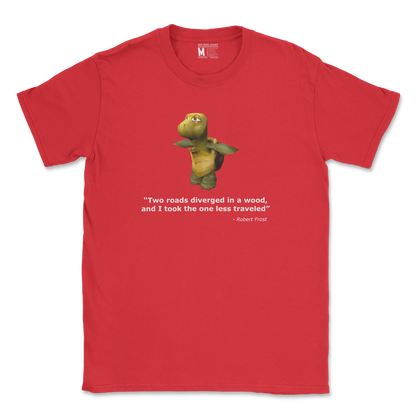 Gildan SoftStyle T-Shirt Robert Frost Quote in Red