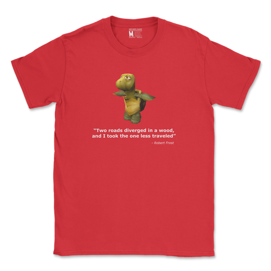 Gildan SoftStyle T-Shirt Robert Frost Quote in Red