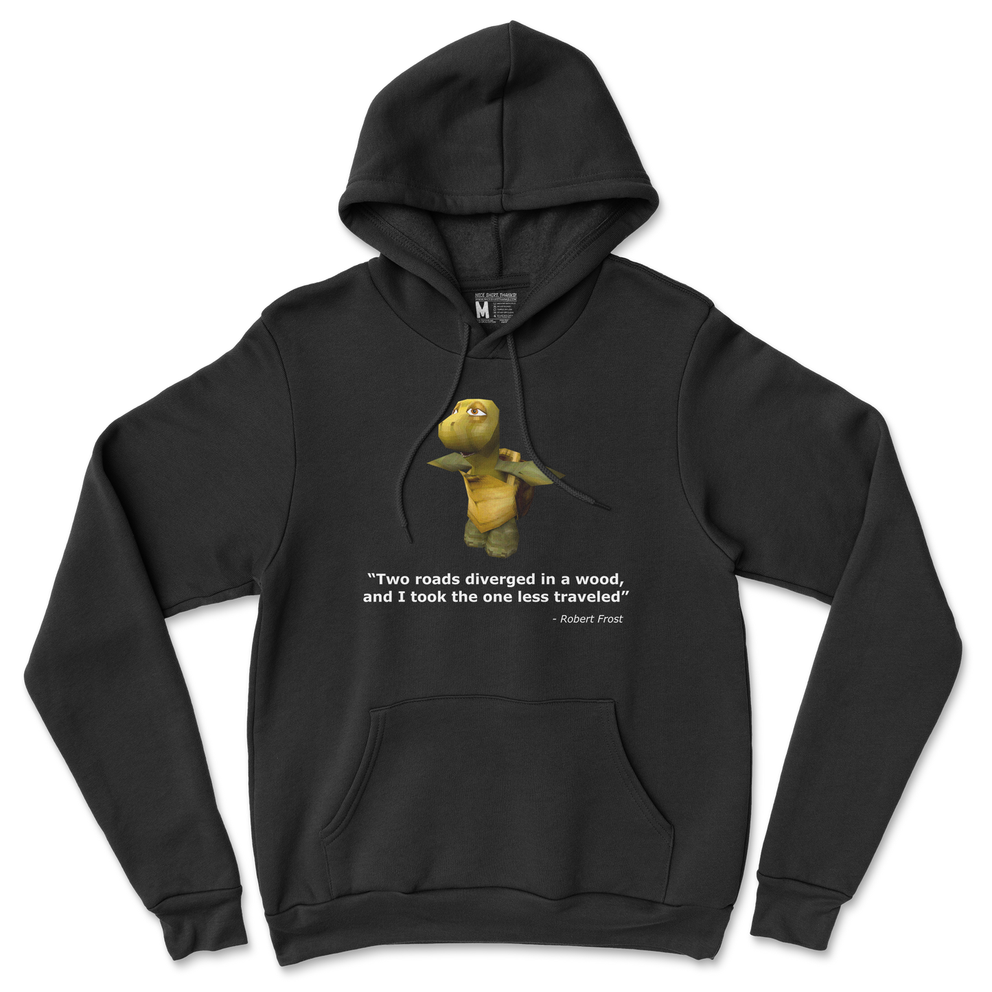 Gildan SoftStyle Hoodie Robert Frost Quote in Back