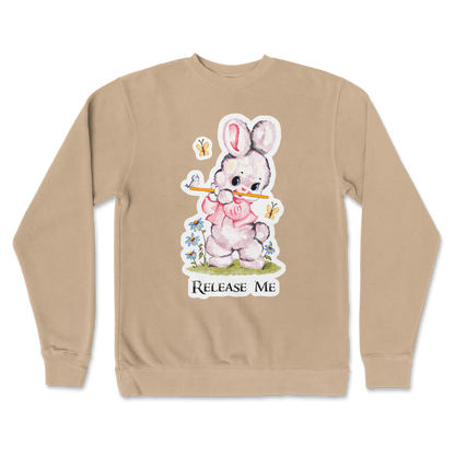 Independent Clothing Co. Crew Neck Cute Bunny in Sandstone