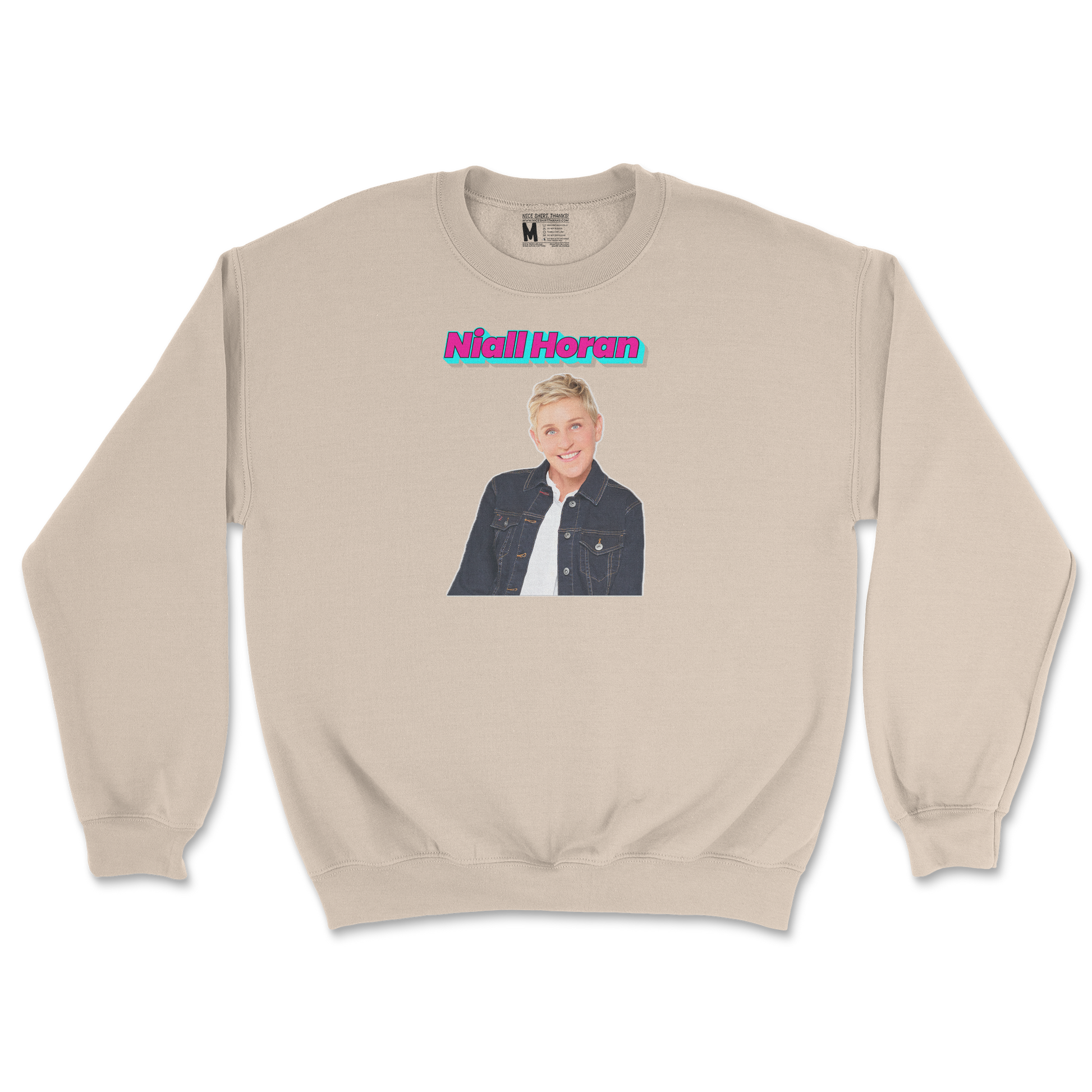 Gildan SoftStyle Crew Neck Niall Horan in Sand